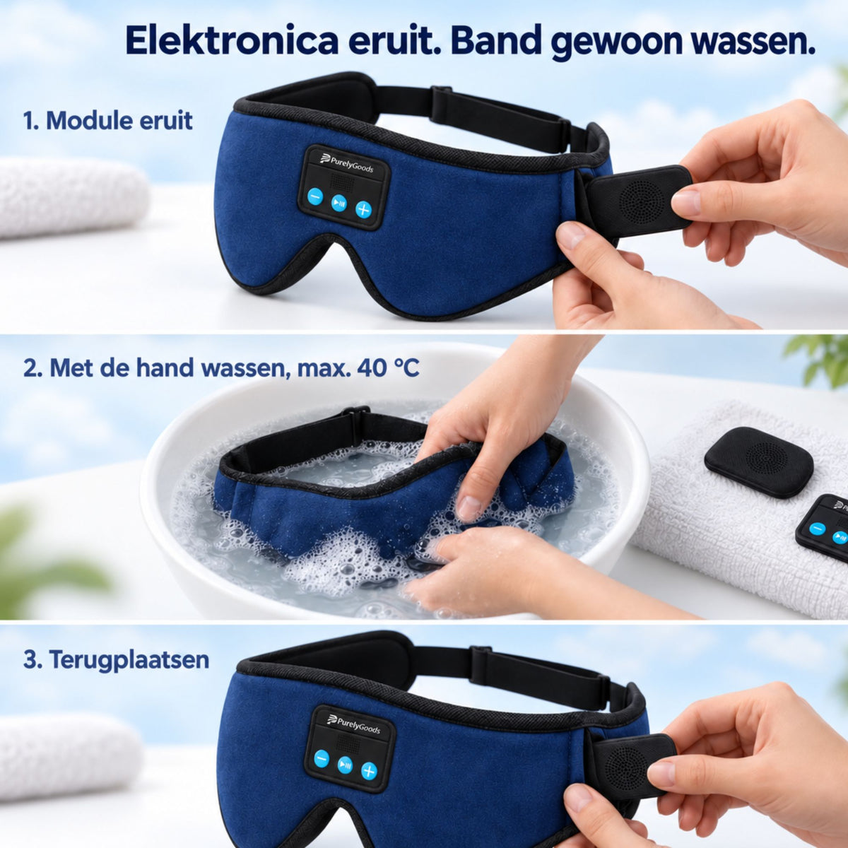 PurelyGoods Bluetooth Sleep Mask