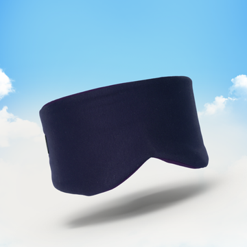 PurelyGoods Slaapmasker katoen donkerblauw in de wolken