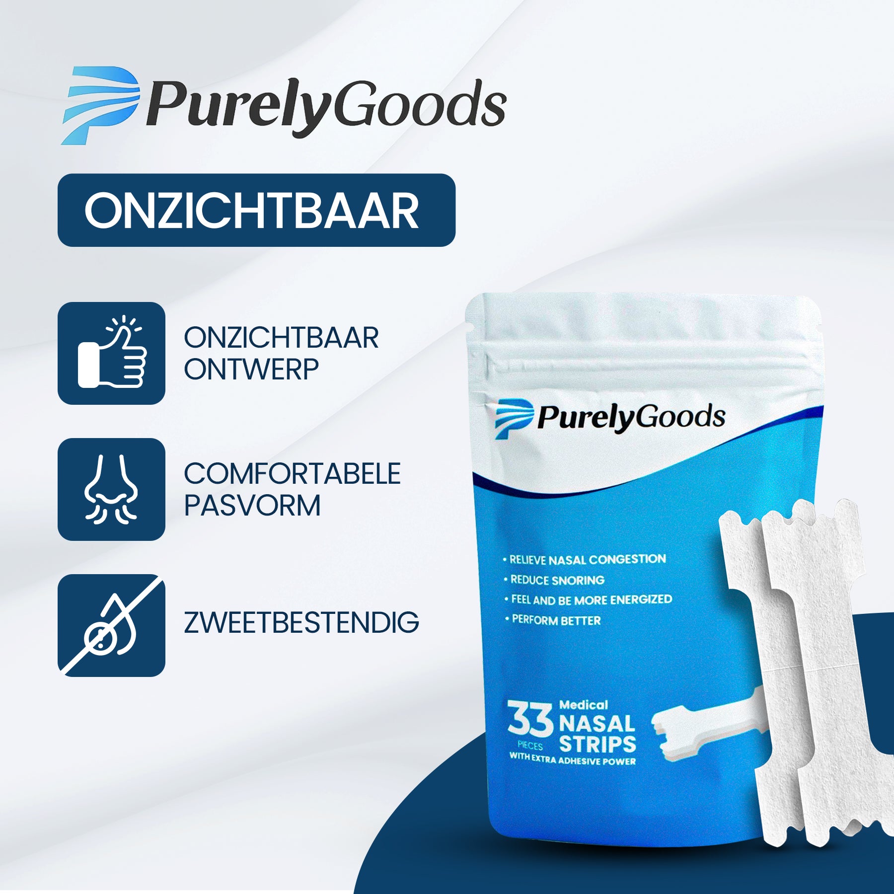 PurelyGoods neusstrips transparante ontwerp