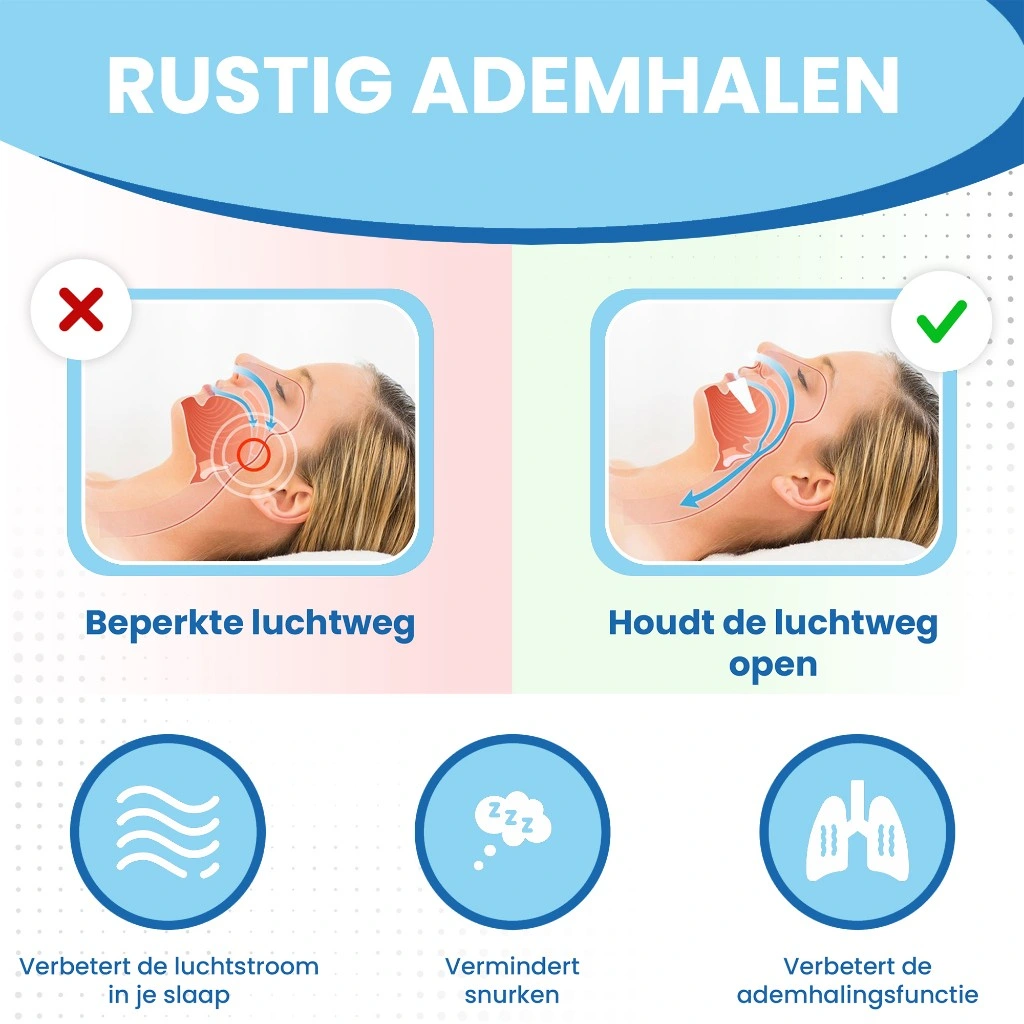 Minder ademhalingsgeluiden met PurelyGoods Snurkbeugel