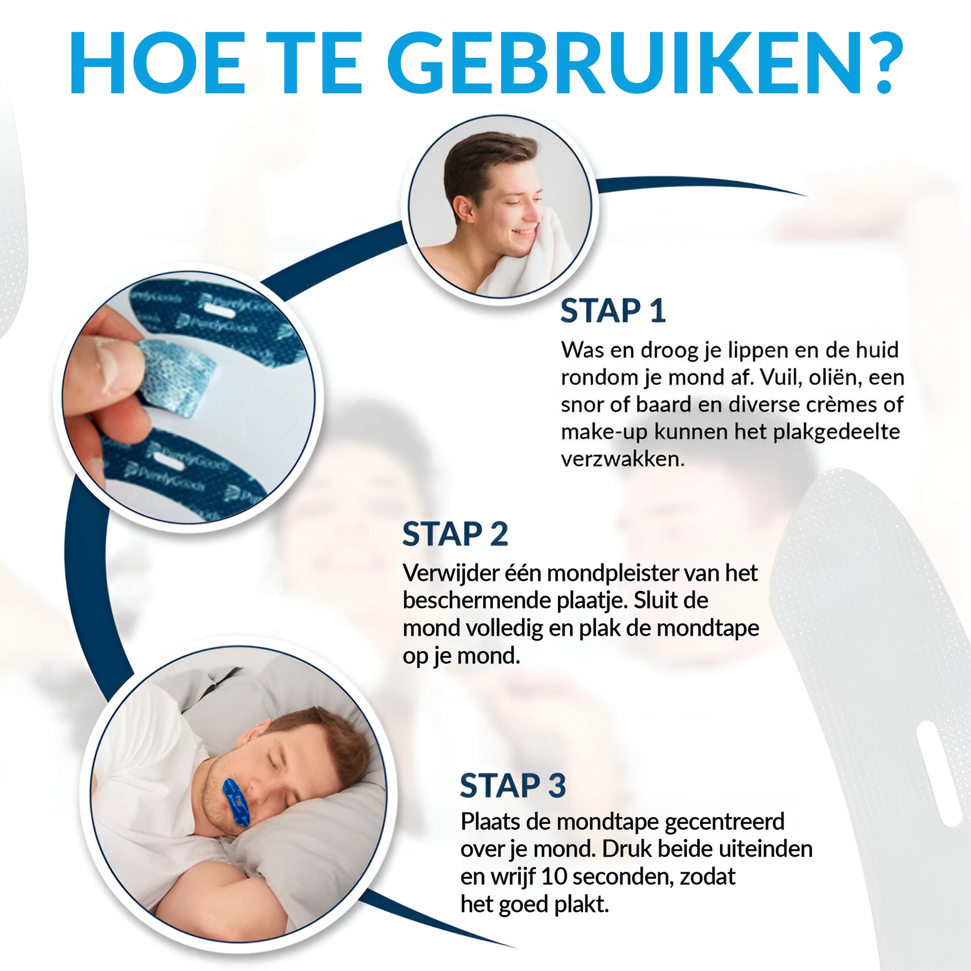 Hoe PurelyGoods mondtape te gebruiken?