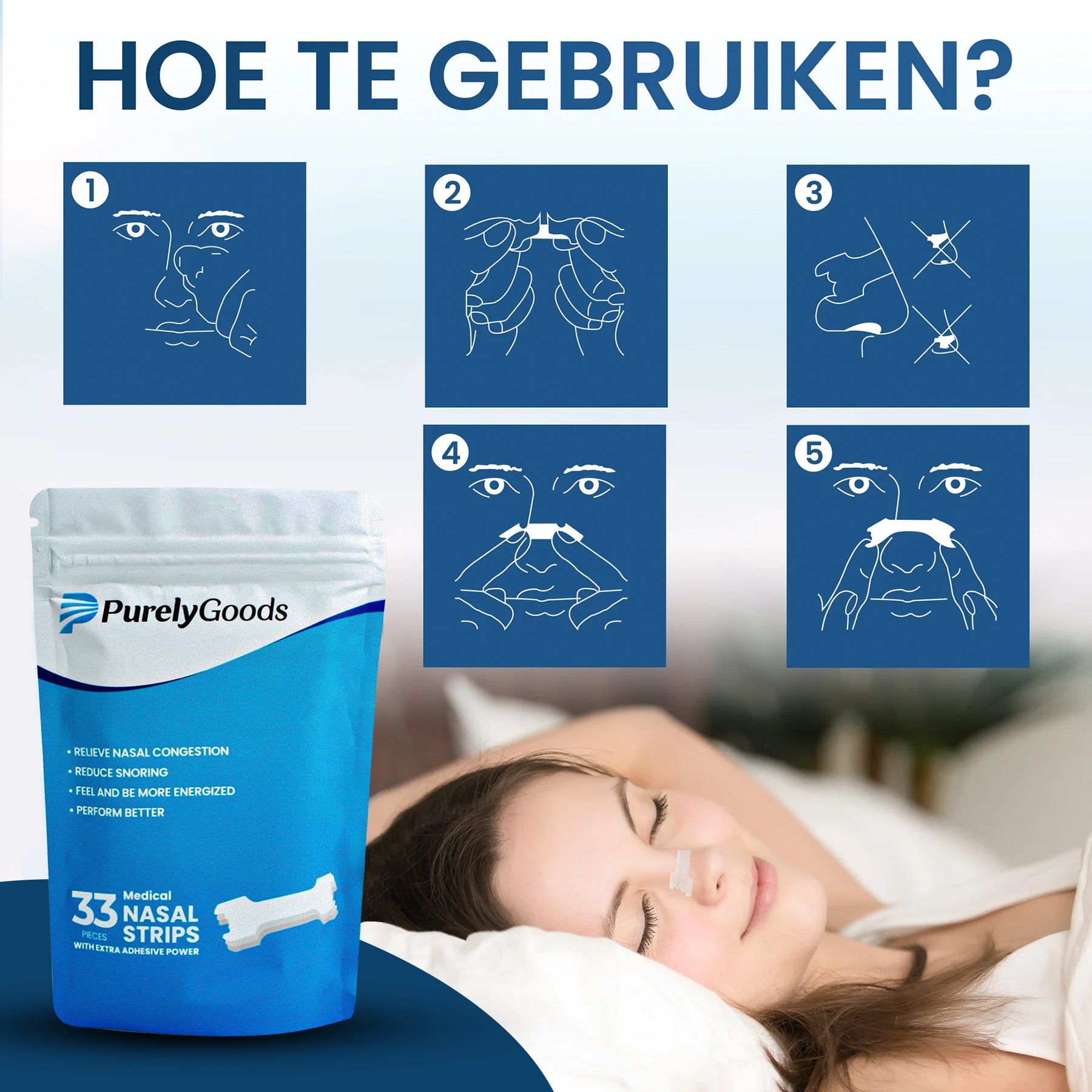 Hoe purelygoods neusstrips transparant gebruiken?