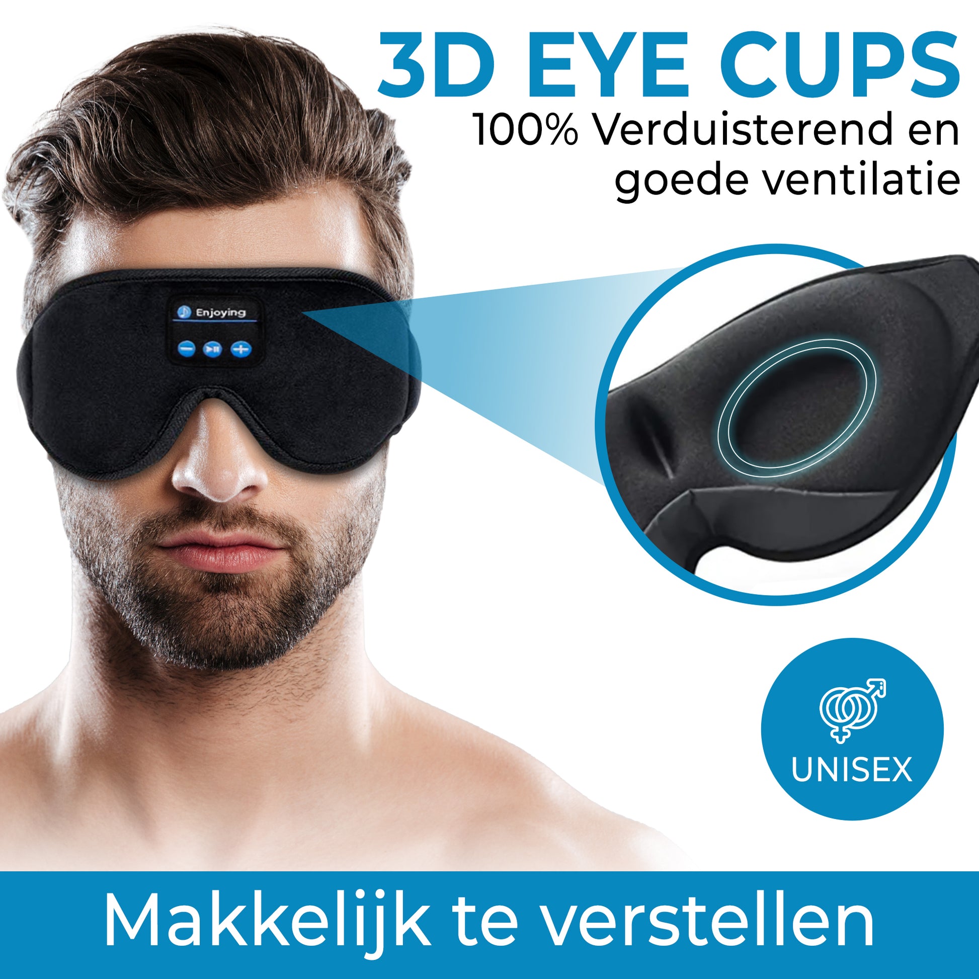 3D slaapmasker bluetooth