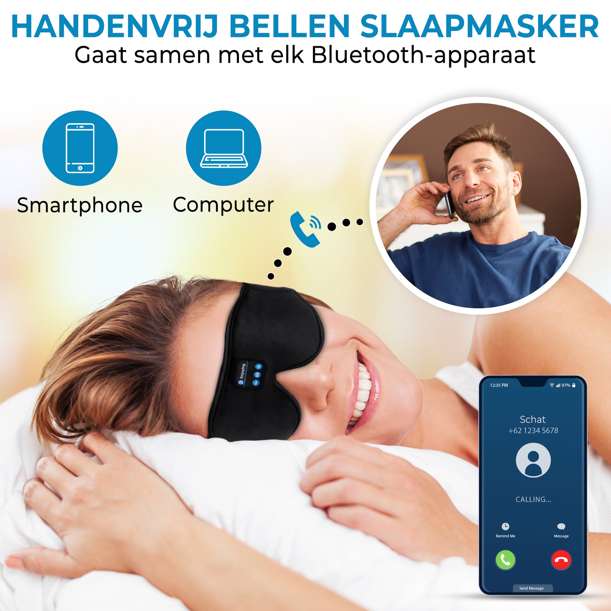 slaapmasker met bluetooth 