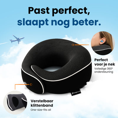 Nekkussen reizen PurelyGoods verstelbare pasvorm van klittenband