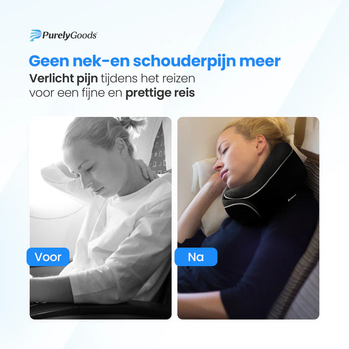 Nekkussen voor nekpijn tijdens reizen tegen gaan