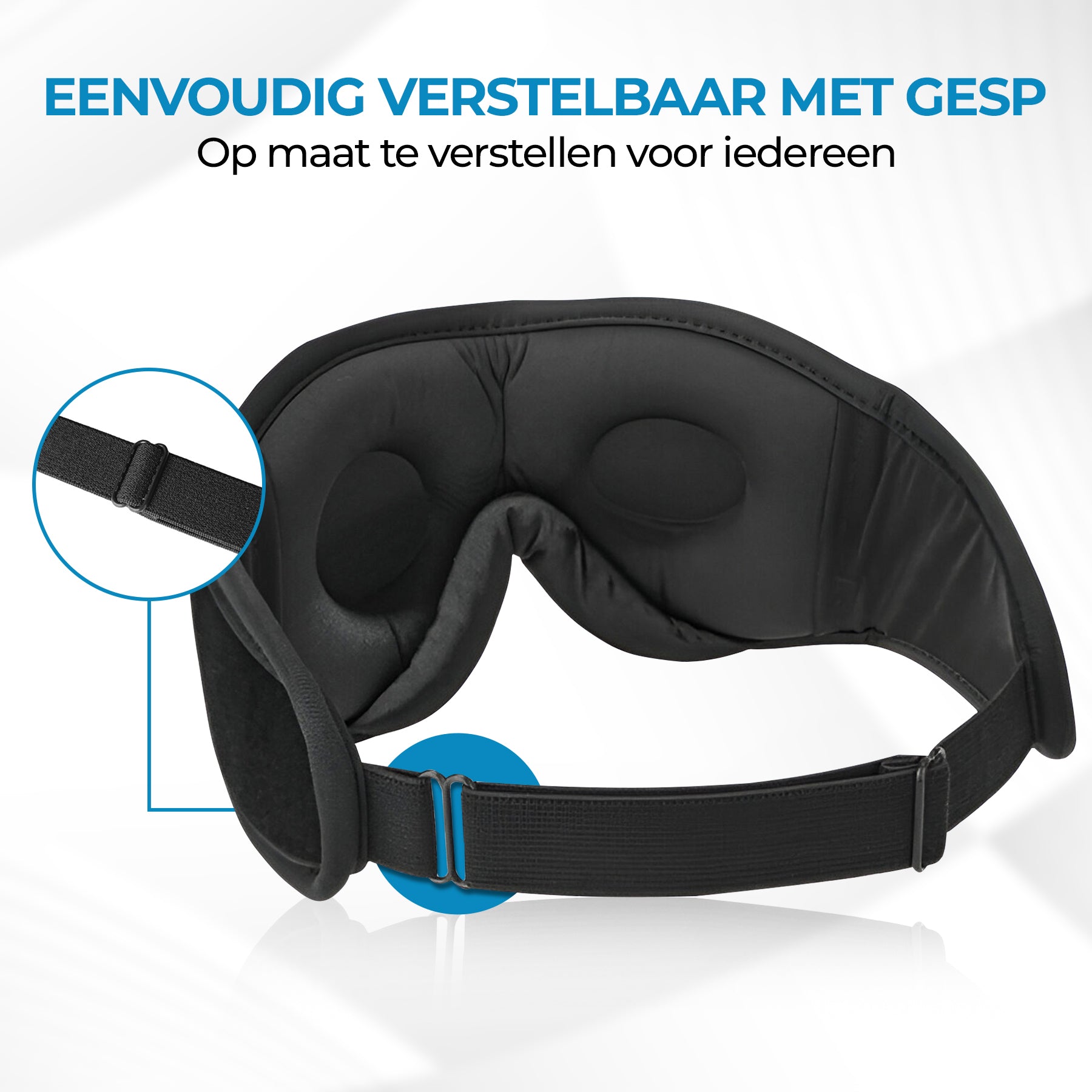 PurelyGoods Slaapmasker Koptelefoon verstelbaar met gesp