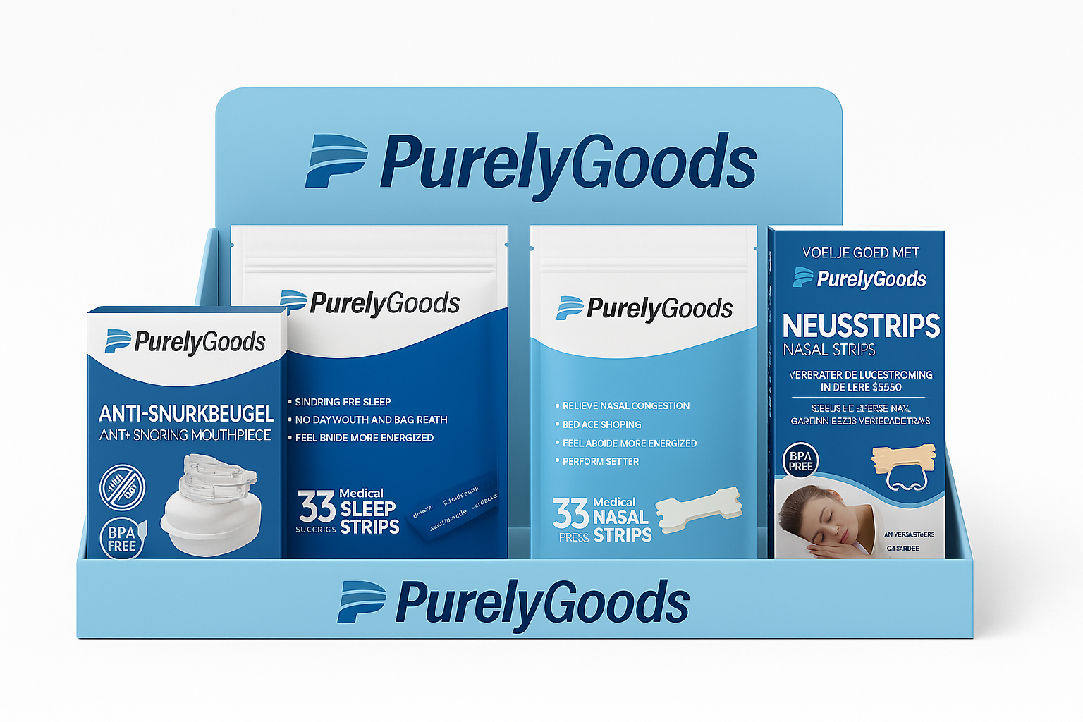 PurelyGoods B2B display artikelen