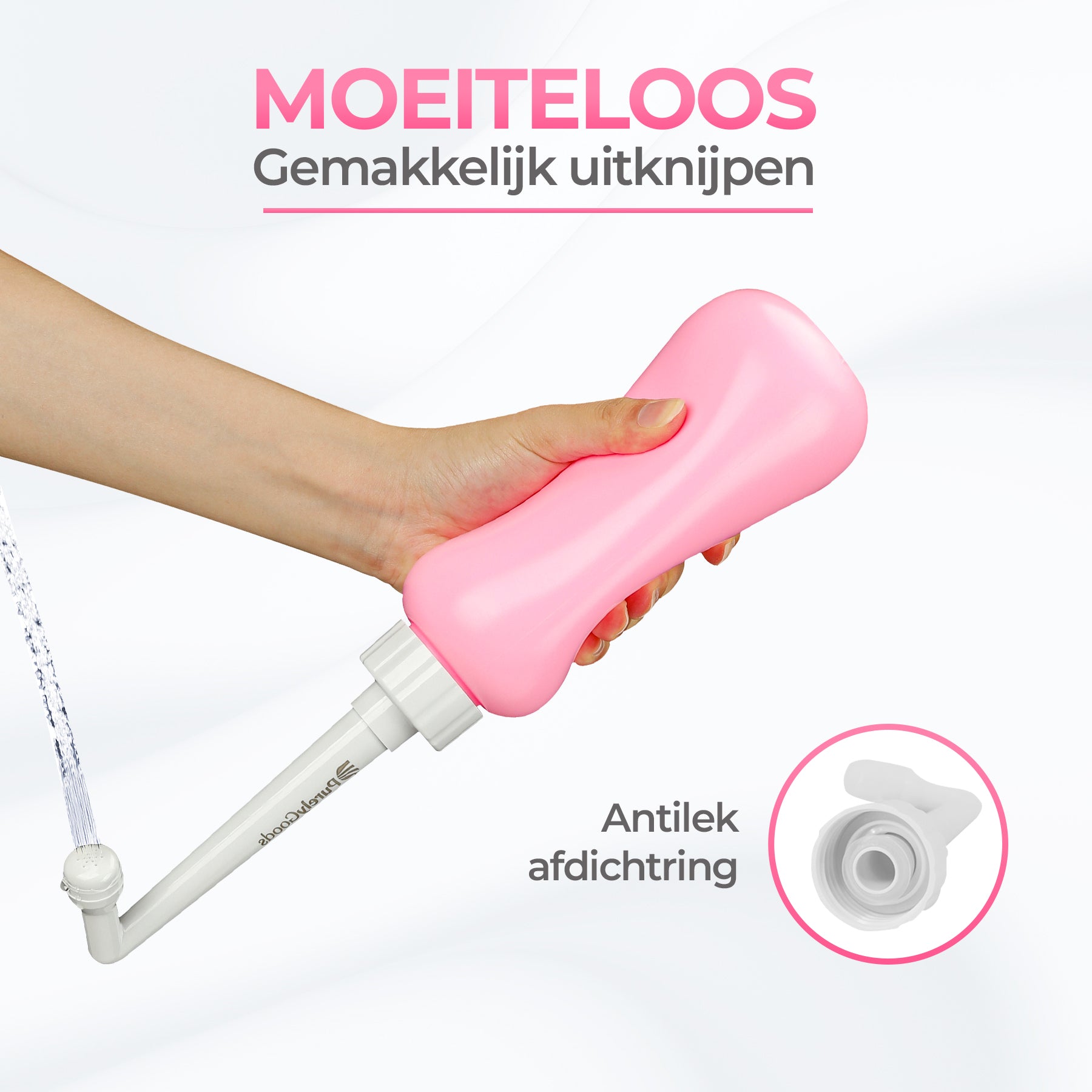 PurelyGoods peri bottle roze gemakkelijk te gebruiken