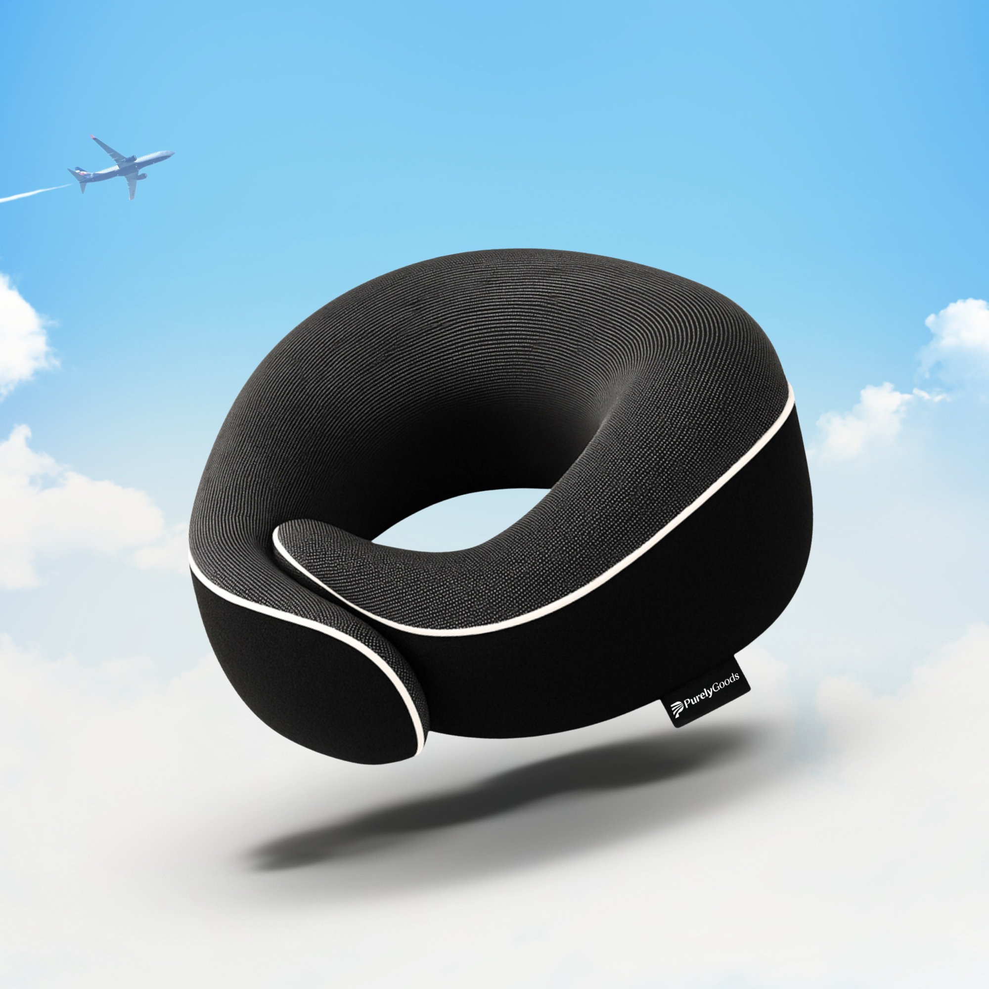 PurelyGoods nekkussen reiskussen in luchtomgeving afbeelding