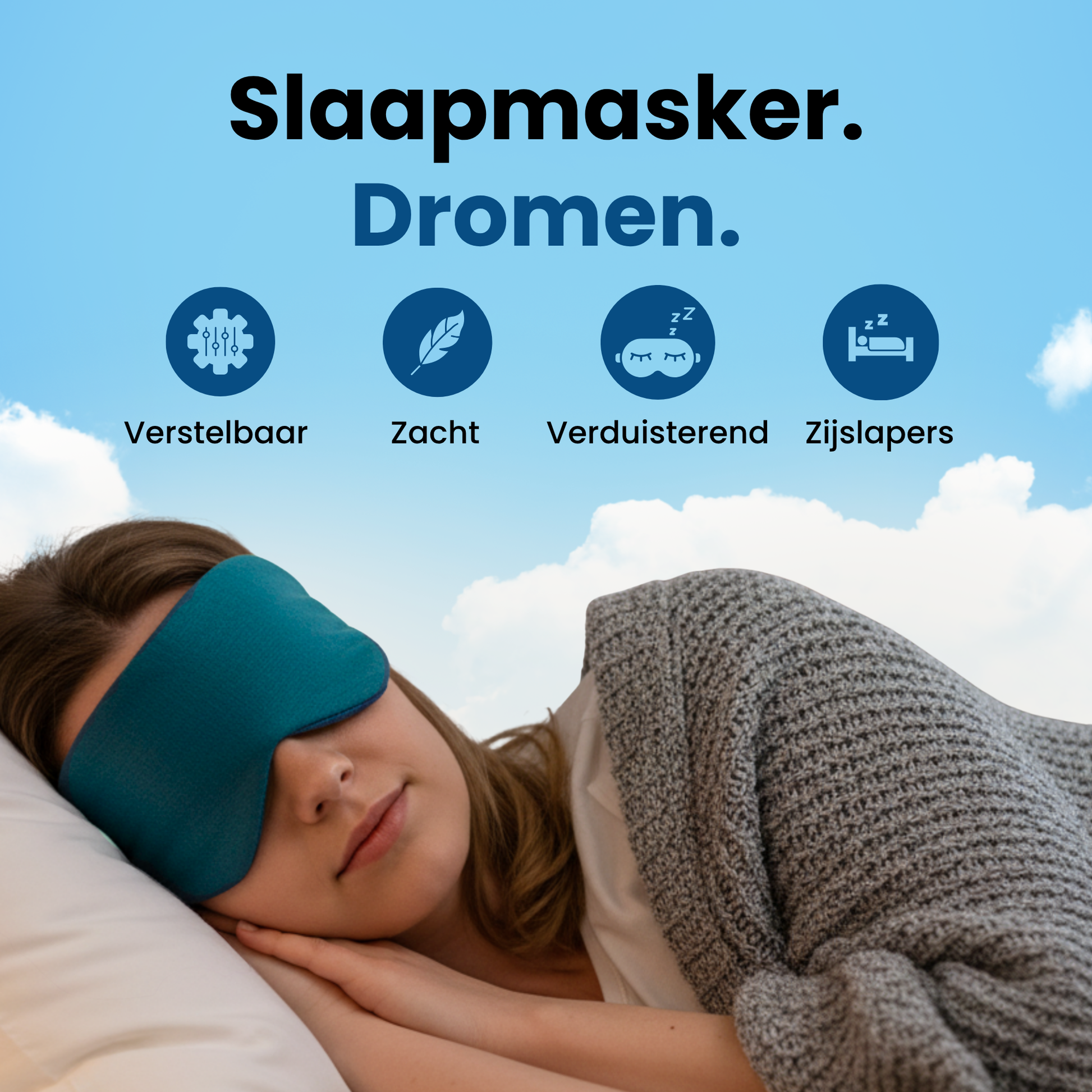 PurelyGoods oogmasker slaap oceaan blauw kenmerken en voordelen