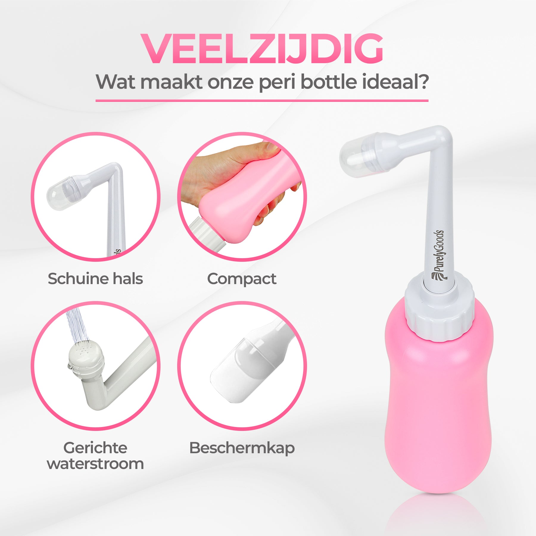 PurelyGoods peri bottle roze alle eigenschappen