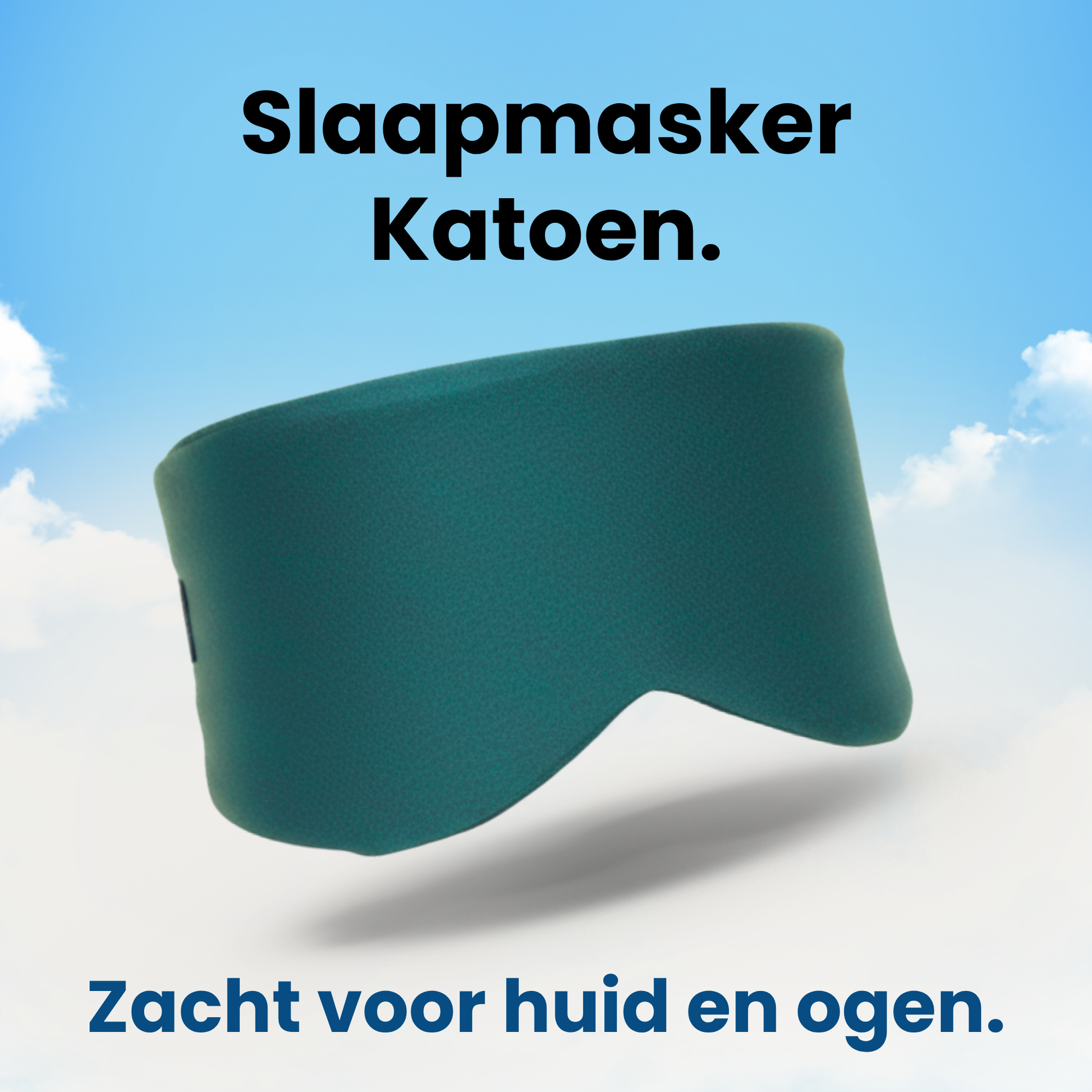 PurelyGoods slaap masker oceaan blauw zacht voor huid en ogen