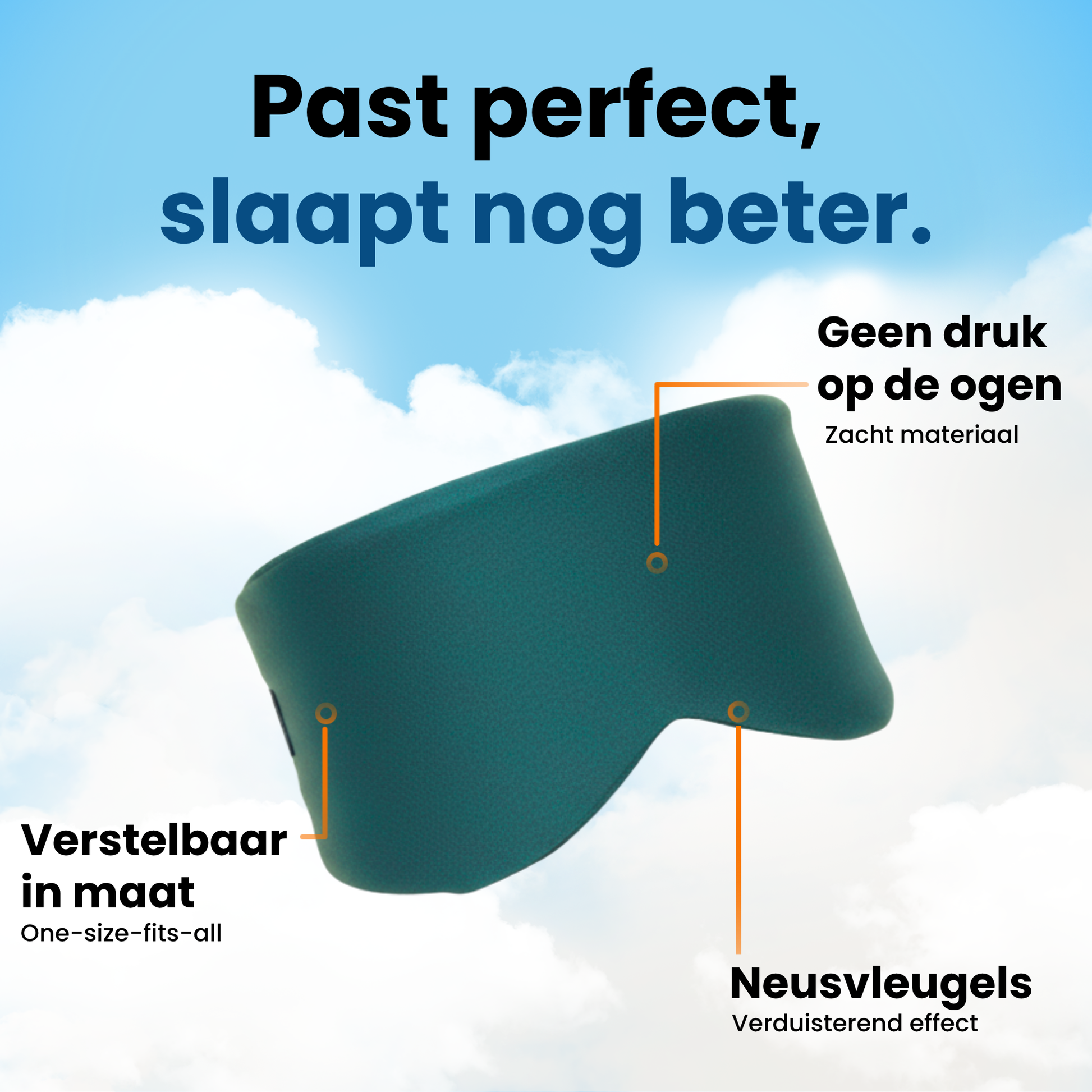 PurelyGoods slaapmasker oceaan blauw kenmerken en voordelen