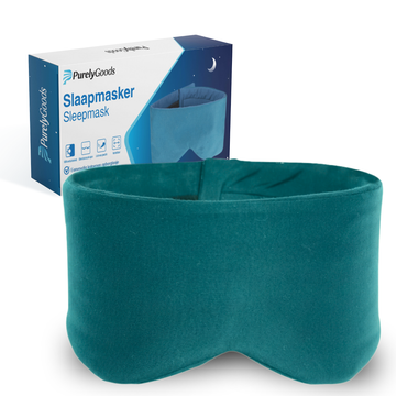 PurelyGoods slaapmasker oceaan blauw vooraanzicht