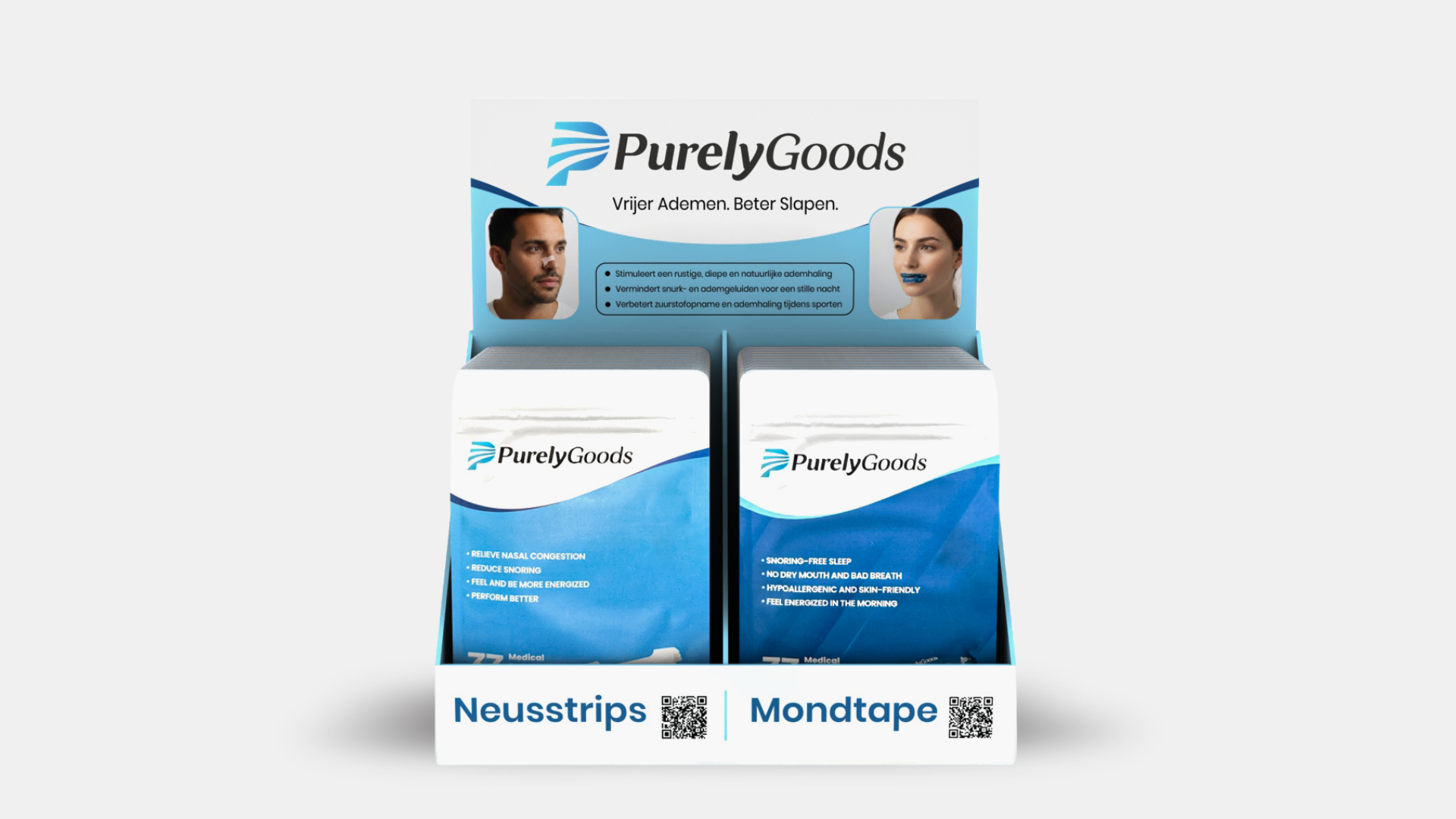 PurelyGoods product display mondtape neusstrips 