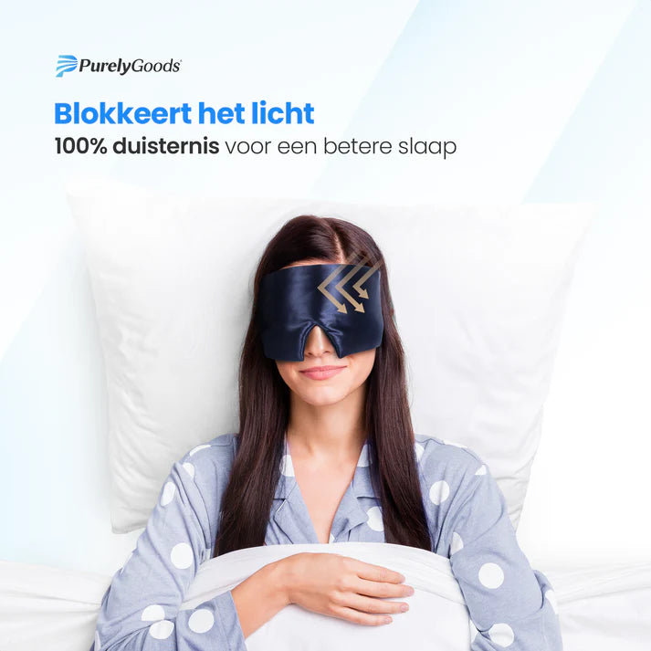 Licht blokkerend zijden slaapmasker