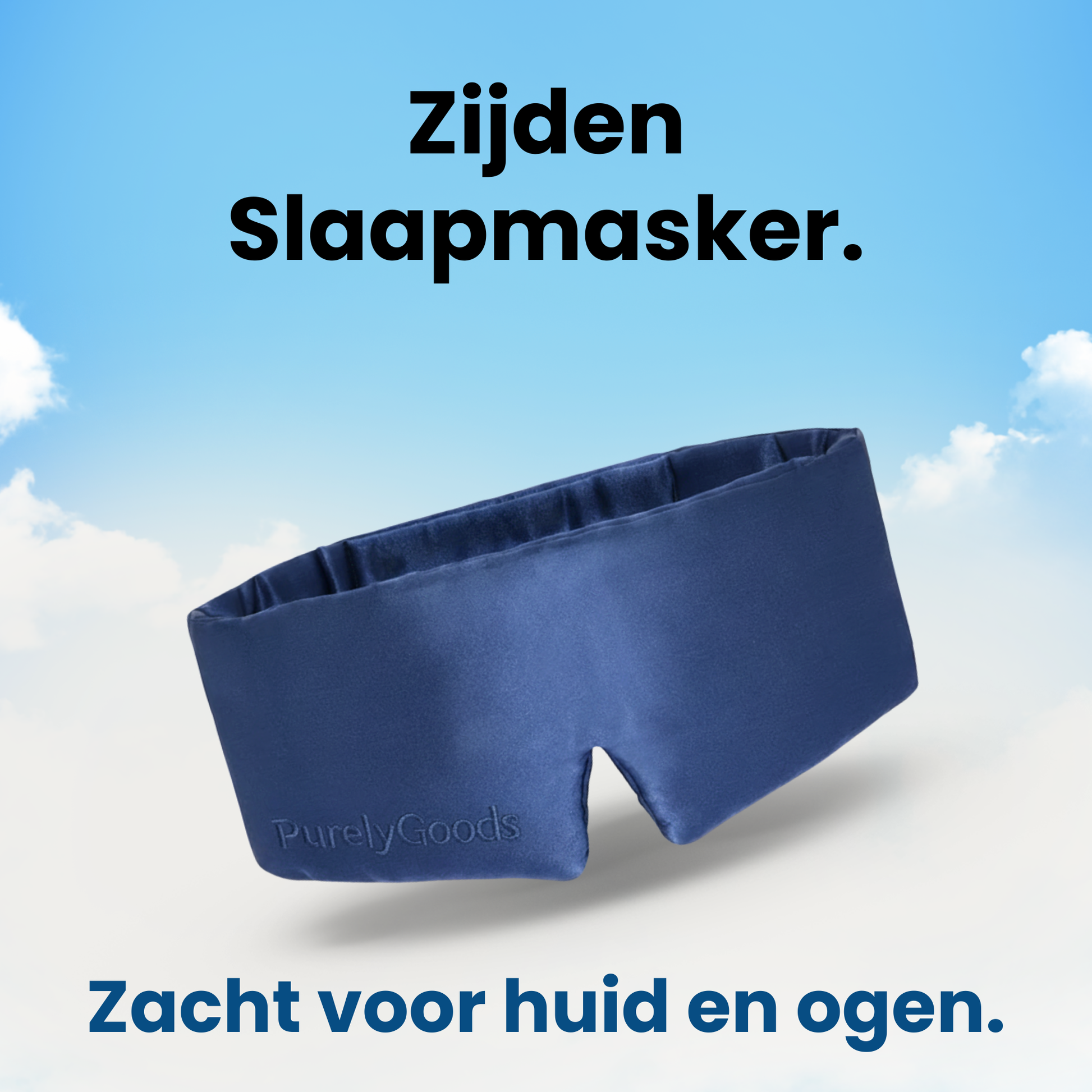 Zijden slaapmasker zacht voor huid en ogen