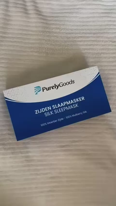 PurelyGoods Zijden Slaapmasker video