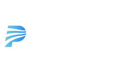 Wit PurelyGoods logo met transparante achtergrond in 450x250 formaat