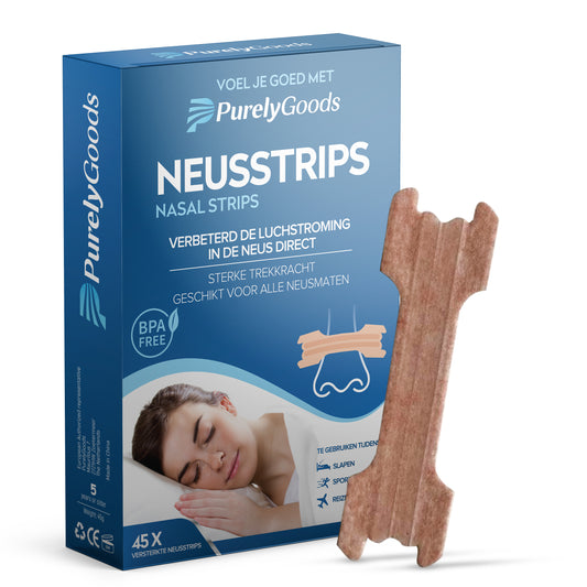 PurelyGoods neusstrips tegen snurken en voor betere ademhaling