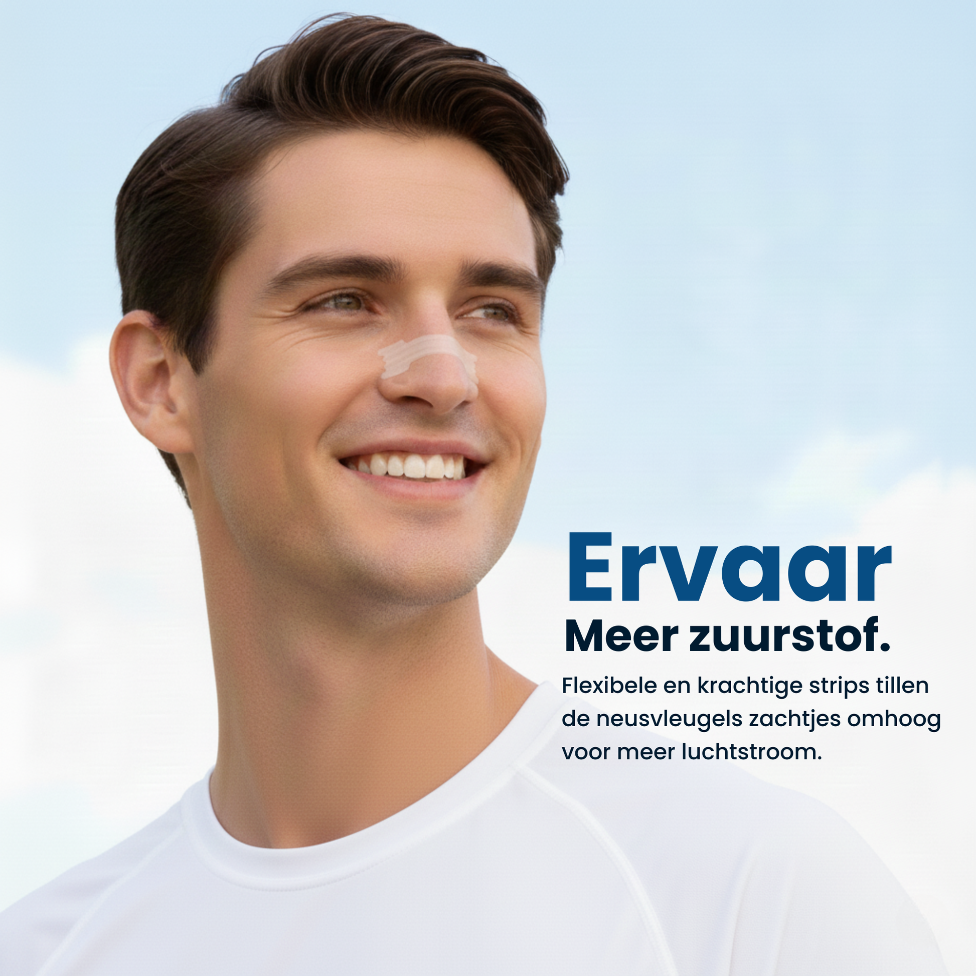 PurelyGoods neusstrips tillen de neusvleugels zacht omhoog voor meer luchtstroom en comfortabeler ademhalen.