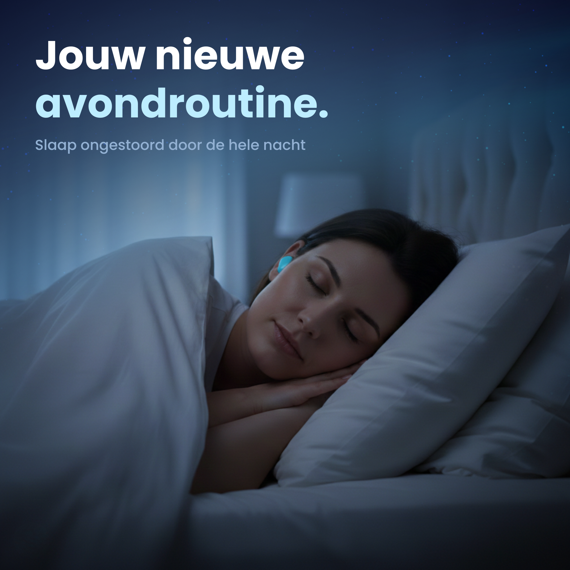 Slaap rustig met PurelyGoods siliconen slaap oordopjes – comfortabele, zachte oordopjes die omgevingsgeluid dempen voor een ongestoorde nachtrust.