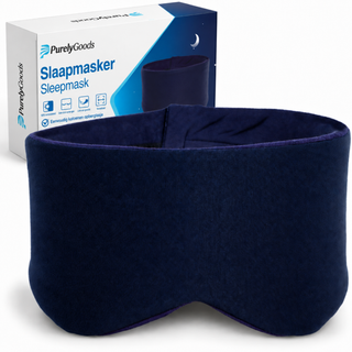 PurelyGoods Slaapmasker Katoen - Donkerblauw