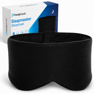 PurelyGoods Slaapmasker Katoen - Zwart
